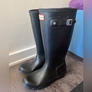 Hunter - original black adjustable tall rain boots